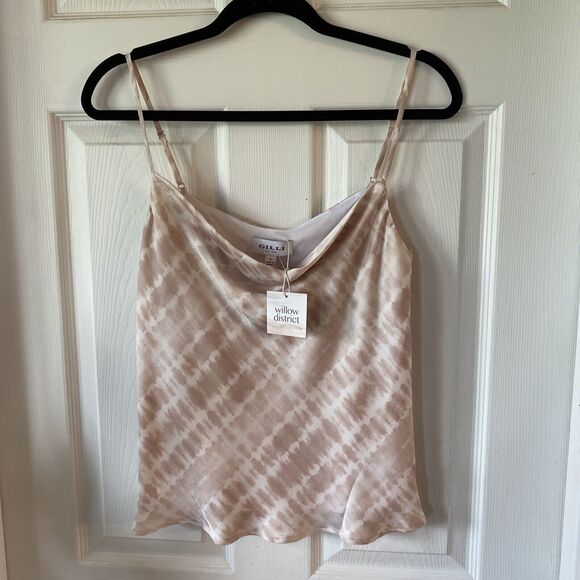 Gilli Tank Top Women’s Small Spaghetti Strap Polyester Soft Pink NWT - Picture 1 of 12